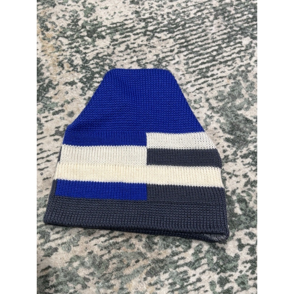 Vintage Ossi Color Block Wool Beanie